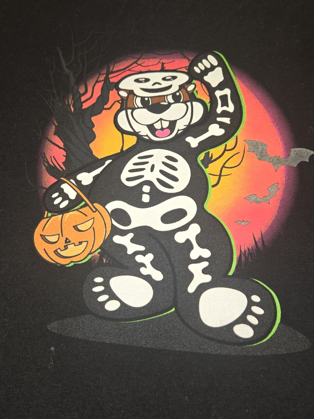 Buc-ees 2xl Black Short Sleeve Halloween Tee T-shirt Cant Talk Right Now Spooky